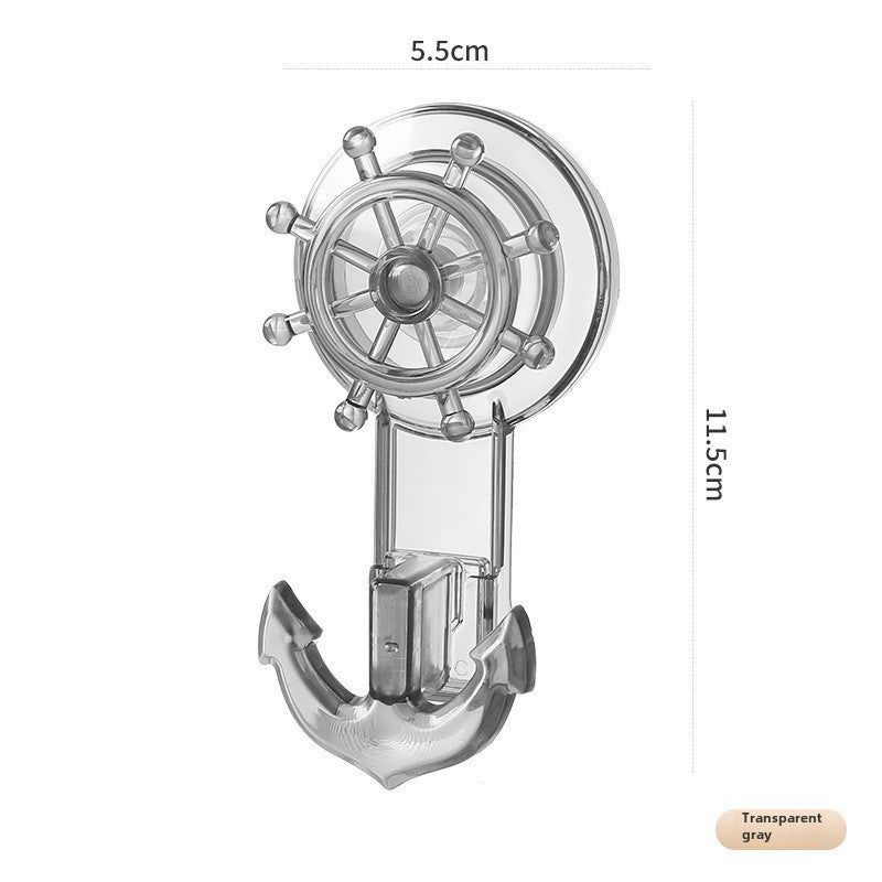 Luxury Anchor Suction Cup Hook, Strong Vacuum Non-Drill Thread [gray]] - Image 3