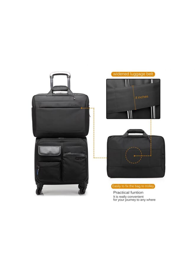 CoolBELL 17.3 Inches Laptop Backpack Computer Cases Convertible Business Backpack Briefcase Messenger Bag Cb5501 Black - Image 2