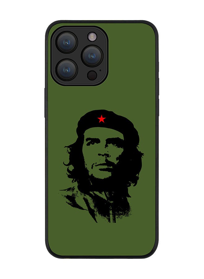 Stylizedd Cover for iPhone 15 Pro Case Rugged Black Slim fit Soft Flexible Anti Drop TPU Gel Thin Protective Phone Cases - Che Guevara - Image 1