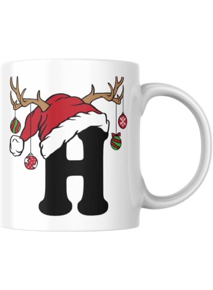 VoY Printed Christmas Ceramic Mug – Durable Coffee Cup, Perfect for Home, Office & Gifting – BB2838WY - Image 1