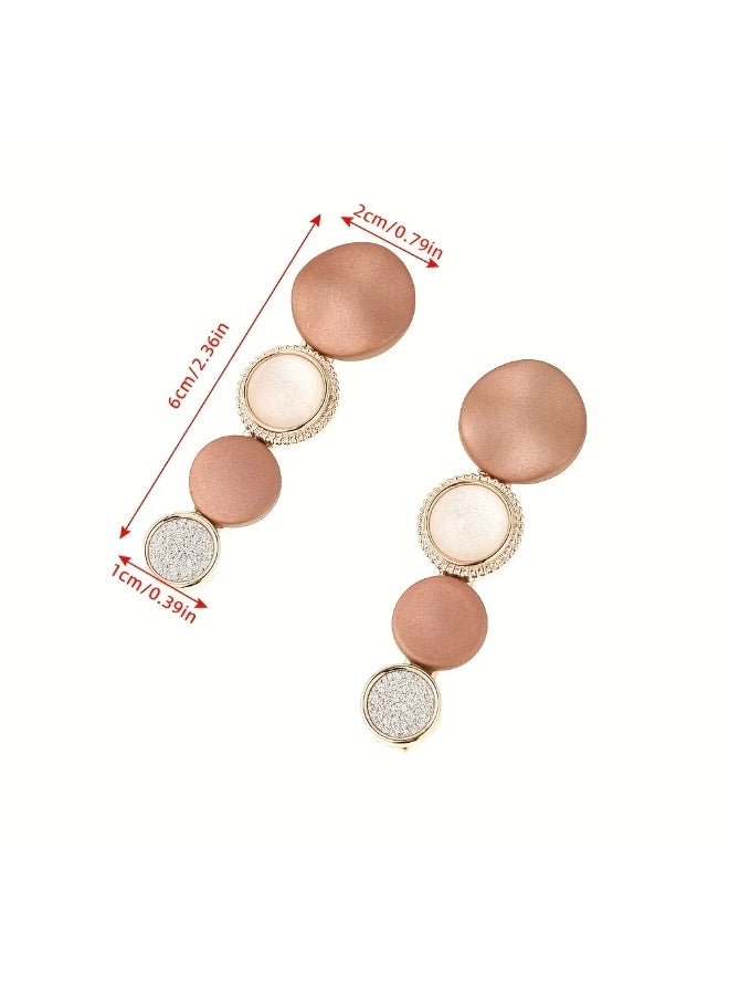 Goolsky Korea Beads Hairpin for Women Bangs Side Clip Fashion Back Of The Head Word Clip s Retro Hair Accessories - Image 2