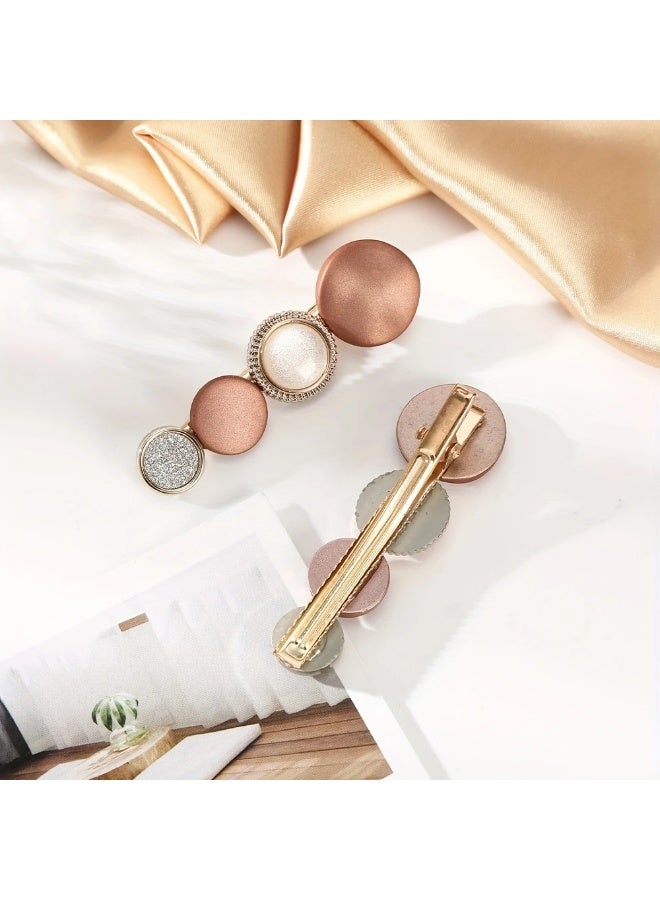 Goolsky Korea Beads Hairpin for Women Bangs Side Clip Fashion Back Of The Head Word Clip s Retro Hair Accessories - Image 5