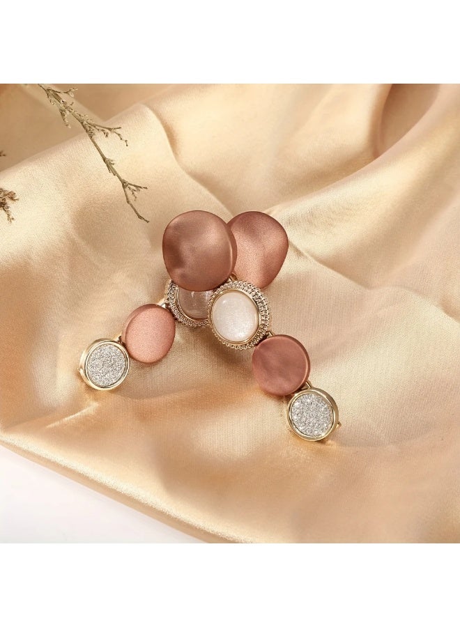 Goolsky Korea Beads Hairpin for Women Bangs Side Clip Fashion Back Of The Head Word Clip s Retro Hair Accessories - Image 3