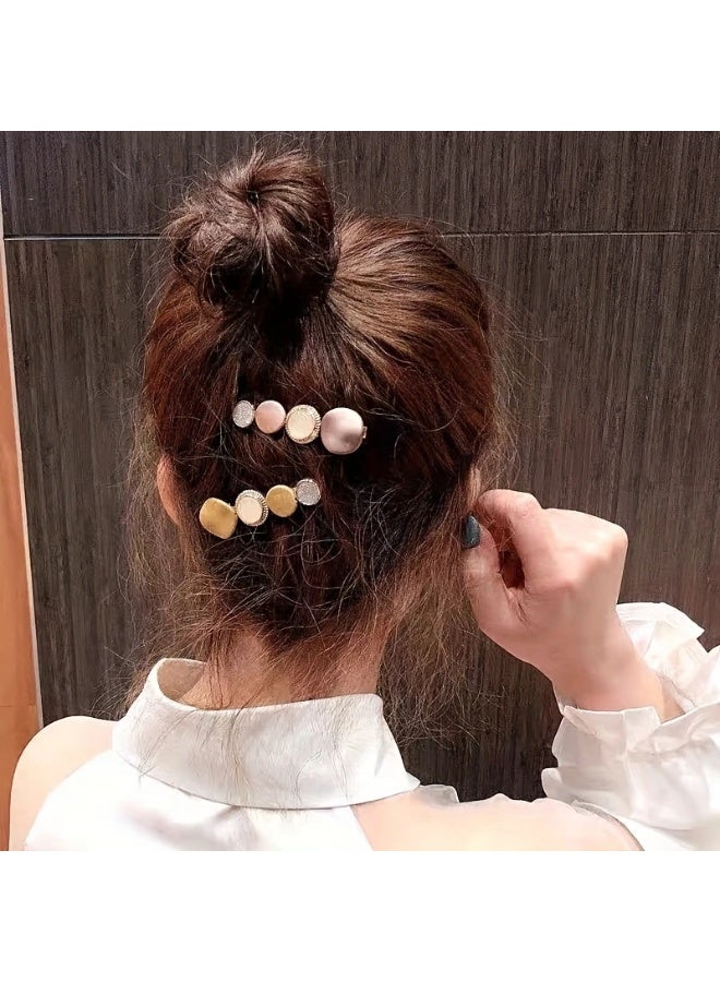 Goolsky Korea Beads Hairpin for Women Bangs Side Clip Fashion Back Of The Head Word Clip s Retro Hair Accessories - Image 4