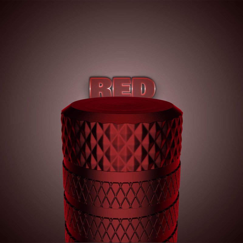 CKAuto Tire Valve Stem Caps, Red, 4 pcs/Pack, Anodized Aluminum Tire Valve Cap Set, Corrosion Resistant, Universal Stem Covers for Cars Trucks Motorcycles SUVs and Bikes - Image 2