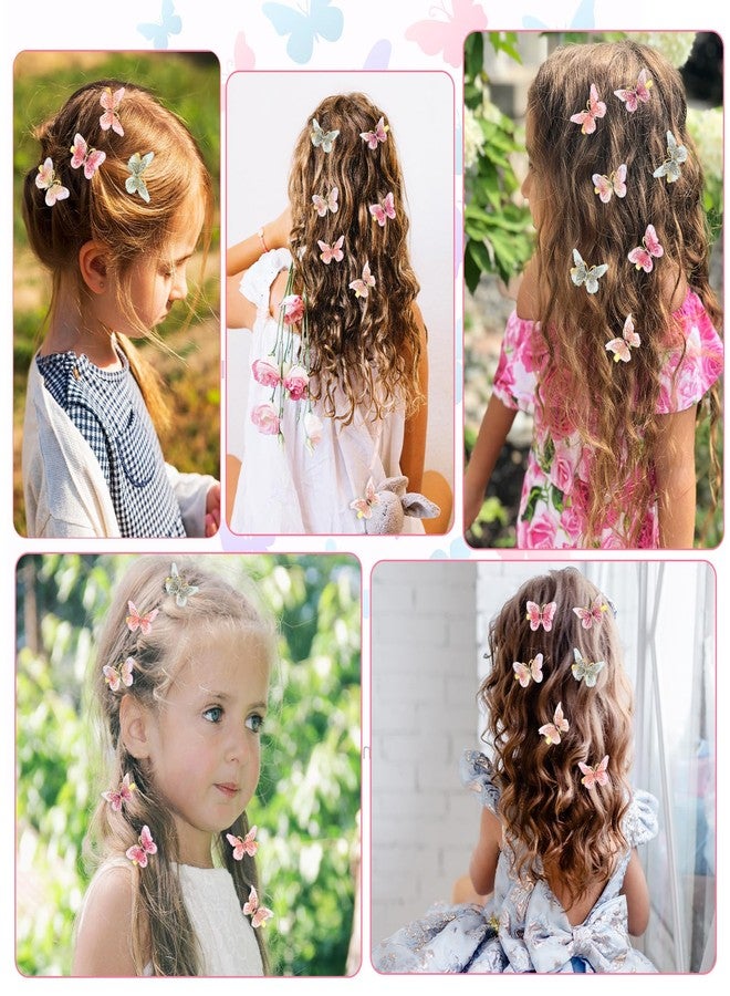 Nogeqi 12Pcs Butterfly Hair Clips for Girls, Cute Kawaii Hair Clips, Colorful Butterfly Clips for Girls, Small Mini Butterfly Hair Accessories Perfect for Teens and Women - Image 2
