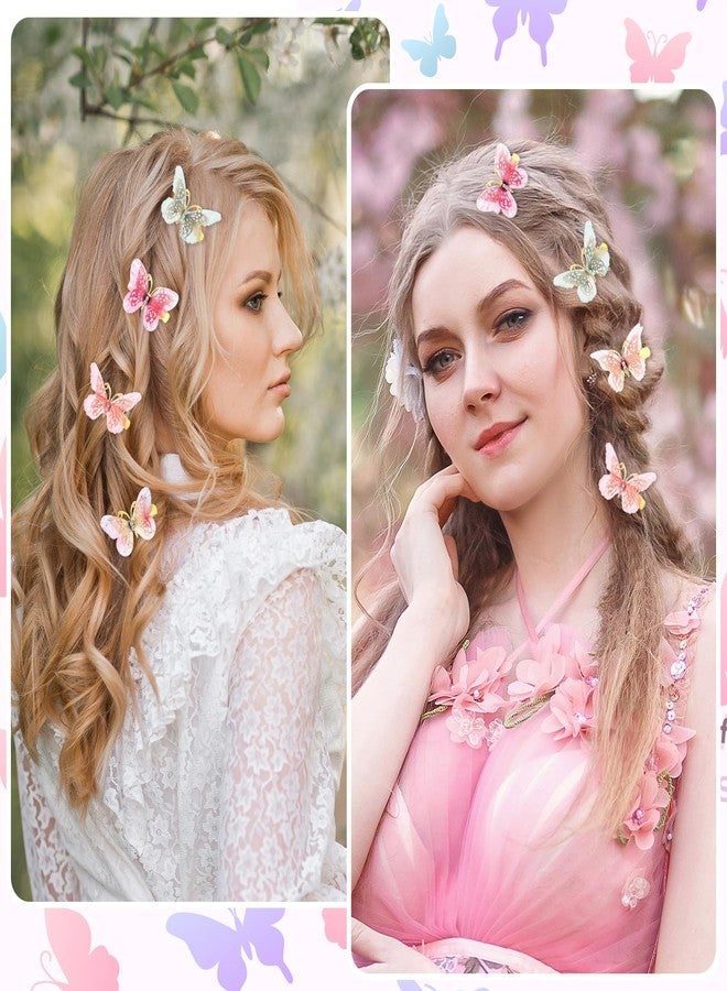 Nogeqi 12Pcs Butterfly Hair Clips for Girls, Cute Kawaii Hair Clips, Colorful Butterfly Clips for Girls, Small Mini Butterfly Hair Accessories Perfect for Teens and Women - Image 4