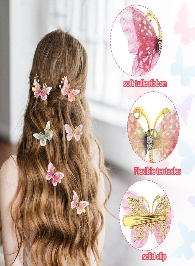 Nogeqi 12Pcs Butterfly Hair Clips for Girls, Cute Kawaii Hair Clips, Colorful Butterfly Clips for Girls, Small Mini Butterfly Hair Accessories Perfect for Teens and Women - Image 5