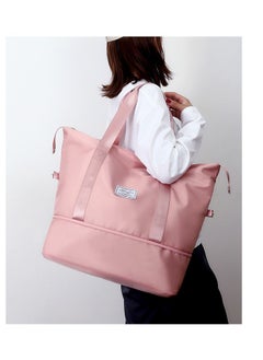 CityRiya-Long Large Shopper Tote, Tote Bag, Women Handbag, Travel Duffel Bag, Hand Bag Ladies, Weekender Bags for Women, Carry-on Tote Workout Bag, Expandable Mommy Bag, Makeup Bag, Women Handbag Sport Bags Pink  - Image 3