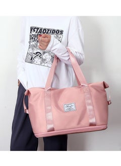 CityRiya-Long Large Shopper Tote, Tote Bag, Women Handbag, Travel Duffel Bag, Hand Bag Ladies, Weekender Bags for Women, Carry-on Tote Workout Bag, Expandable Mommy Bag, Makeup Bag, Women Handbag Sport Bags Pink  - Image 4