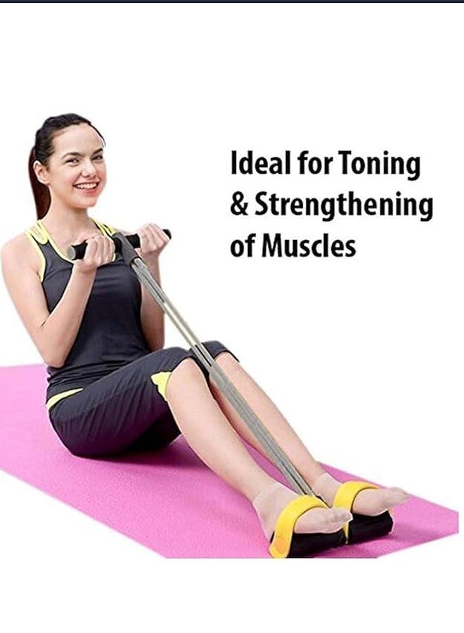 PRISO Pull Reducer Training Bands Fitness Tummy Body Building Equipment, Foot, Yoga Crossfit, Arm Pedal Exercise, Leg Stretching Slimming Use for Men,Womens. (Multicolor) - Image 2