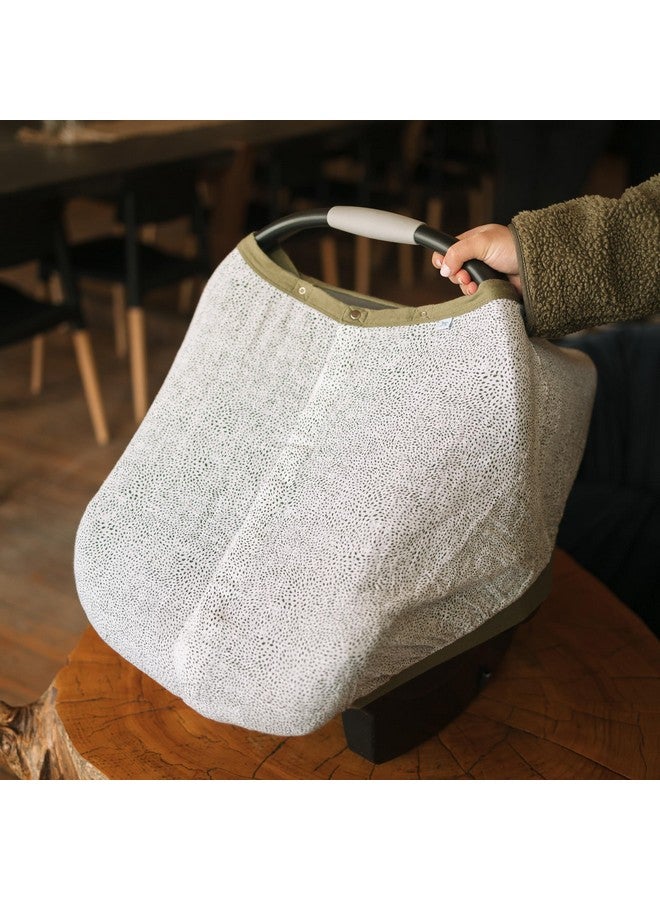 Little Unicorn Breathable Car Seat Canopy | Magnetic Closure & Universal Fit | Cover Baby from Elements (Green Seed) - Image 4