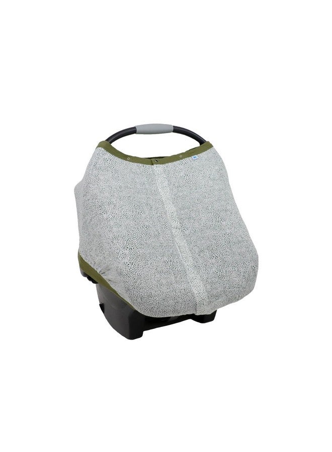 Little Unicorn Breathable Car Seat Canopy | Magnetic Closure & Universal Fit | Cover Baby from Elements (Green Seed) - Image 1