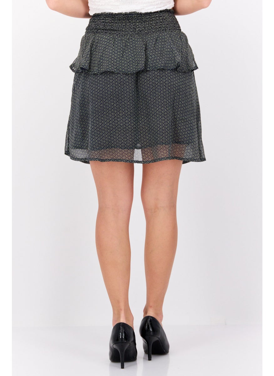 Pepe Jeans Women Allover Print Mini Skirt, Navy  - Image 4