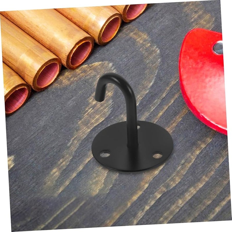 Mikikit 4 قطع من خطافات السقف الفولاذية المقاومة للصدأ على شكل حرف J لتعليق المراوح وأكياس الرمل والتركيب على الحائط - Image 5