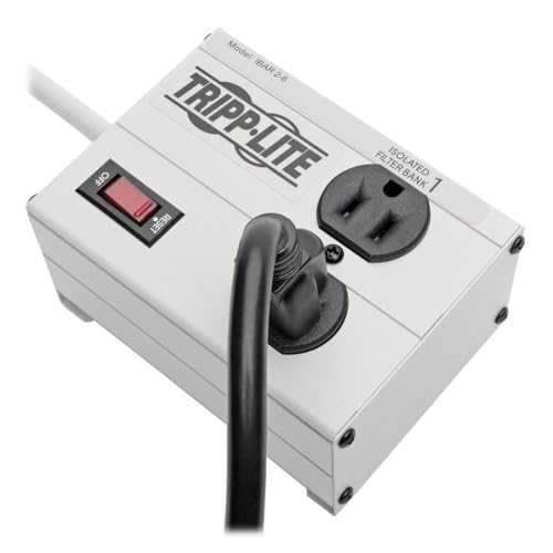 Tripp Lite ترِب لايت IBAR2-6D واقي من زيادة التيار مع 2 مخرج، سلك بطول 6 أقدام، قابس بزاوية صحيحة، معدني، ضمان محدود مدى الحياة وتأمين بقيمة 25,000 دولار - Image 3