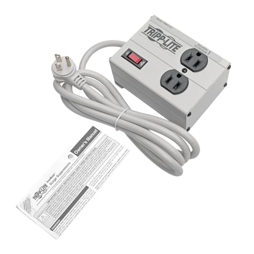 Tripp Lite ترِب لايت IBAR2-6D واقي من زيادة التيار مع 2 مخرج، سلك بطول 6 أقدام، قابس بزاوية صحيحة، معدني، ضمان محدود مدى الحياة وتأمين بقيمة 25,000 دولار - Image 4