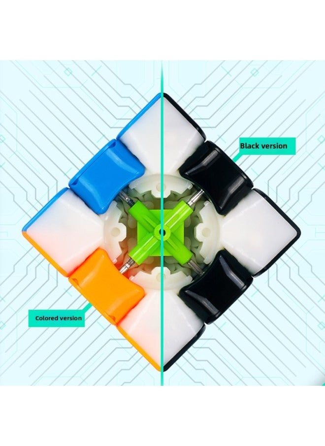 null - [Qiyi Thunder V3M] Professional Competition Third-order Rubik's Cube Magnetic Third-order Boys' Children's Educational Toys-Color:Thunder V3M Third-order Black [magnetic Force]] - Image 1