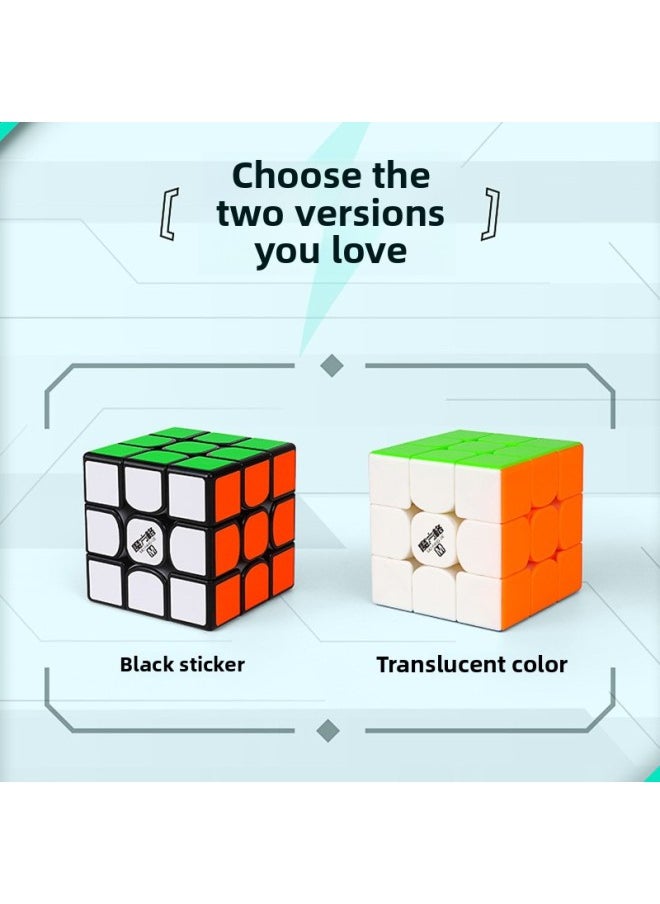 null - [Qiyi Thunder V3M] Professional Competition Third-order Rubik's Cube Magnetic Third-order Boys' Children's Educational Toys-Color:Thunder V3M Third-order Black [magnetic Force]] - Image 1