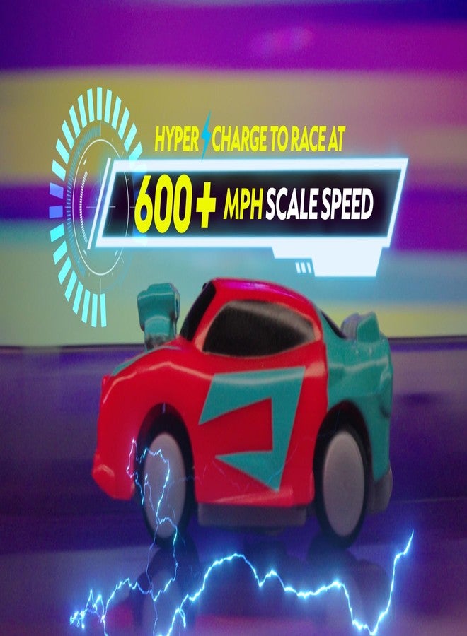 Goliath Hyper Burst Jump Strike Playset | Race and Battle! | Customizable Race Track & Micro Scale Cars | Over 600+ MPH Scale Speed! - Image 2