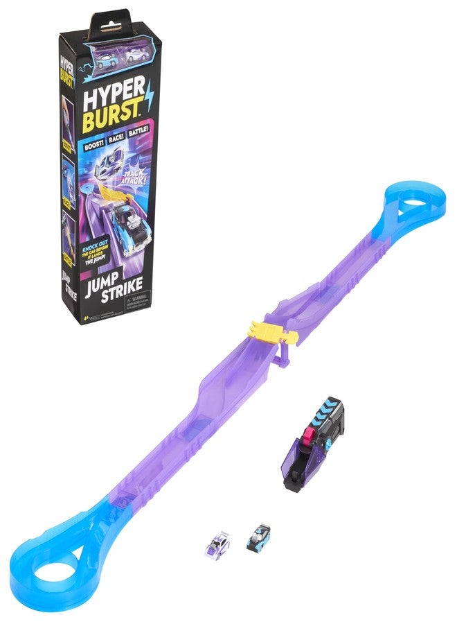 Goliath Hyper Burst Jump Strike Playset | Race and Battle! | Customizable Race Track & Micro Scale Cars | Over 600+ MPH Scale Speed! - Image 1