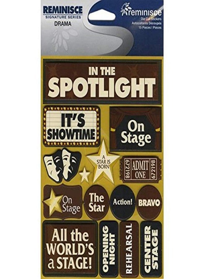 Reminisce RSD-108 Drama Signature Series Dimensional Cardstock Stickers
