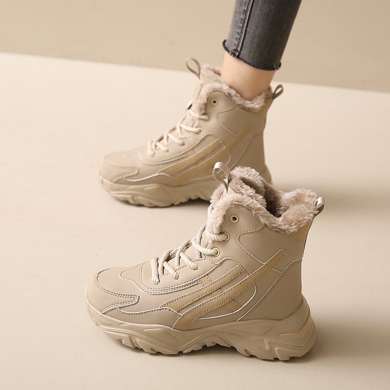 Northeast -40-Degree Snow Boots Women'S High-Top Outdoor Large Cotton Shoes Winter Fleece-Lined Thickened Torre Shoes - Image 5
