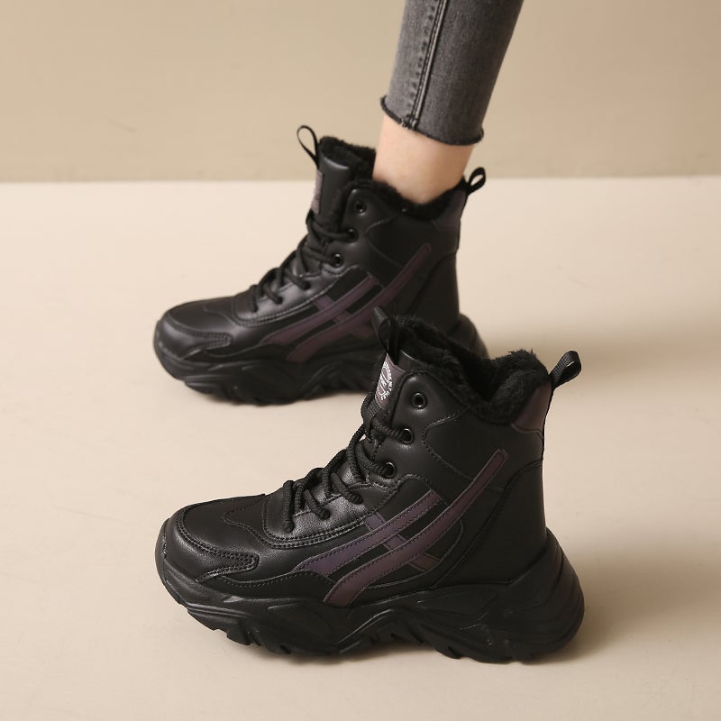 Northeast -40-Degree Snow Boots Women'S High-Top Outdoor Large Cotton Shoes Winter Fleece-Lined Thickened Torre Shoes - Image 4