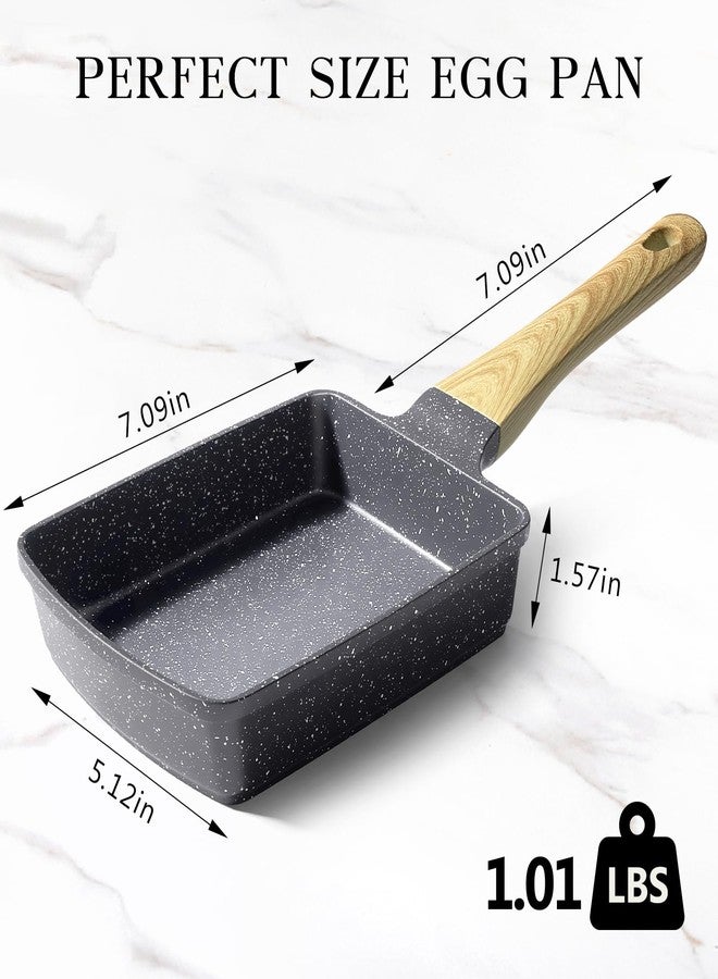 GiPP Japanese Omelette Pan, Tamagoyaki Egg Pan, Nonstick Egg Frying Pan, Rectangle Granite Cookware, PFOS & PFOA Free, Grey - Image 2