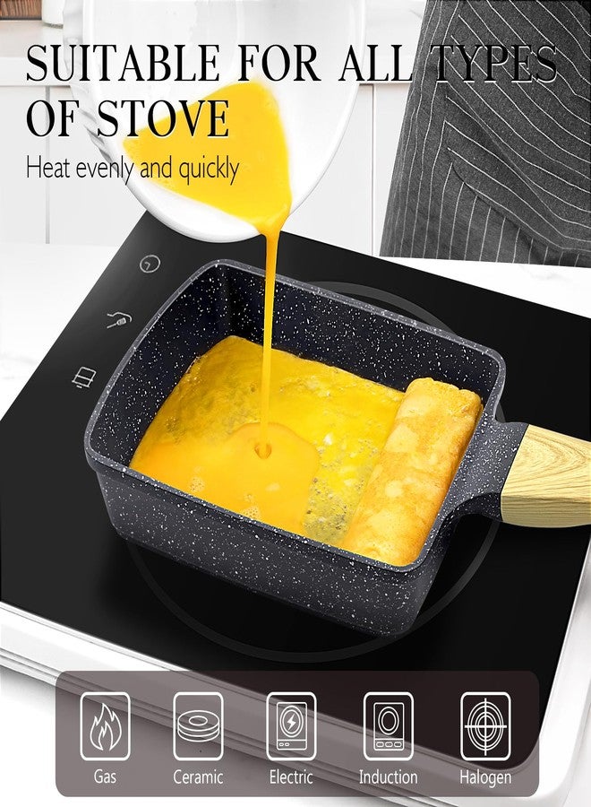 GiPP Japanese Omelette Pan, Tamagoyaki Egg Pan, Nonstick Egg Frying Pan, Rectangle Granite Cookware, PFOS & PFOA Free, Grey - Image 5