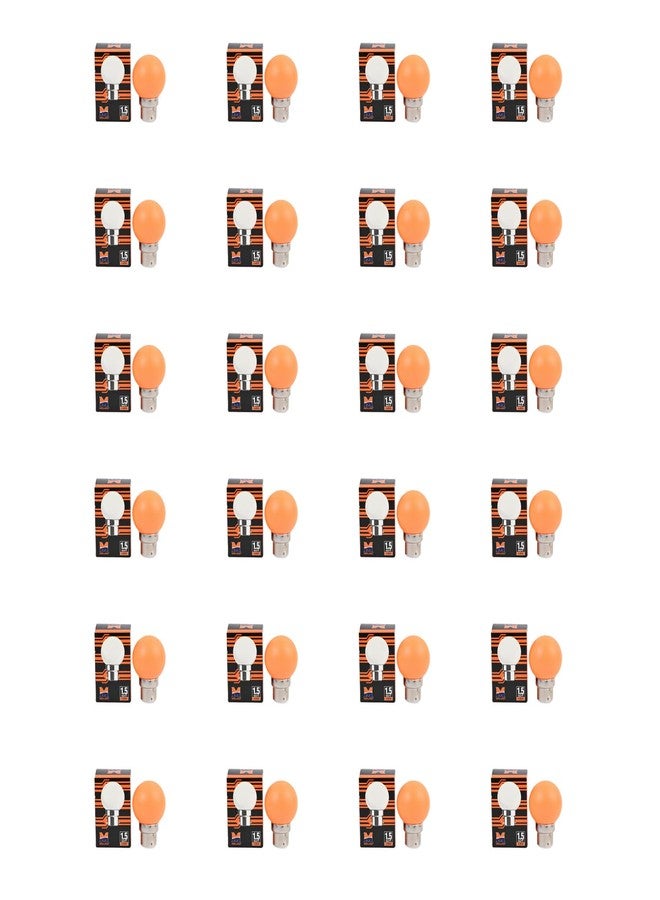 Midland 1.5W Orange LED Bulb for Home Kitchen Office | (Pack of 24) - Image 1