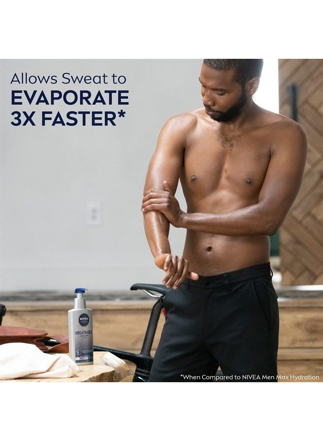 NIVEA MEN Breathable Body Lotion, 48 Hour Hydrating Lotion, Men's Lotion, 13.5 Fl Oz Bottle - Image 4