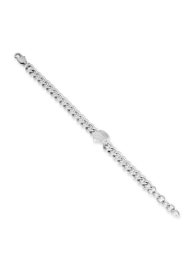 Ducati Cardio Silver Stainless Steel Chain Bracelet for Men 190mm - Image 3
