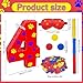 Lcoor Dog Paw 4th Birthday Decorations Dog Paw Printing Number 4 Piata with Blindfold Stick and Confetti for Red Dog Paw Birthday Party Supplies 4th - Image 4