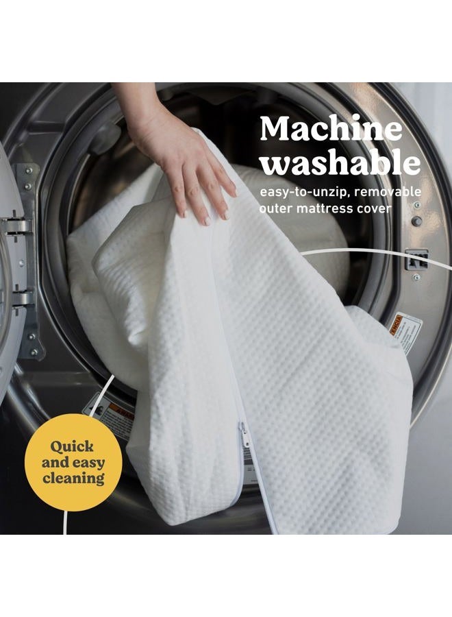 GRACO Premium Crib & Toddler Mattress – GREENGUARD Gold Certified & CertiPUR-US Certified, Fits All Standard Crib & Toddler Beds, Waterproof Sleep Surface, Machine-Washable Outer Cover for Easy Care - Image 2