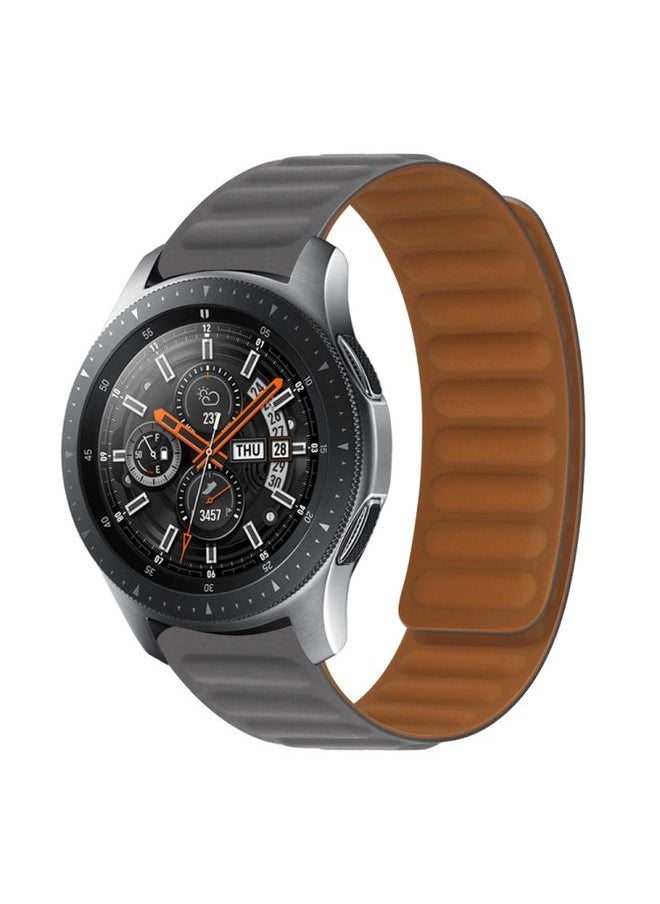 Generic - Replacement Strap For Samsung Galaxy Gear 2 Neo R381 Silicone Magnetic Watch Band Gray - Image 1