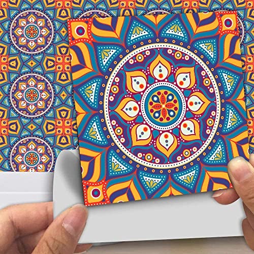 PAPER PLANE DESIGN Tile Sticker Size 6 inch x 6 inch x 36 pcs - Multi Colour (PT6) - Image 1