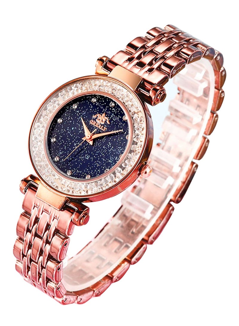 NIBEMINENT women Rhinestone Decor Alloy Analog Watch NSSB037009974 - Image 1