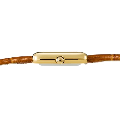 VICTORIA HYDE Brown Squace Womens Leather Watch - Image 4