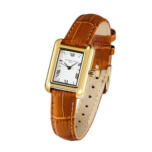 VICTORIA HYDE Brown Squace Womens Leather Watch - Image 2
