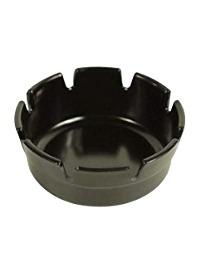 NIBEMINENT 3-Piece Plastic Deep Well-Resturant Ashtrays Black 4inch - Image 2