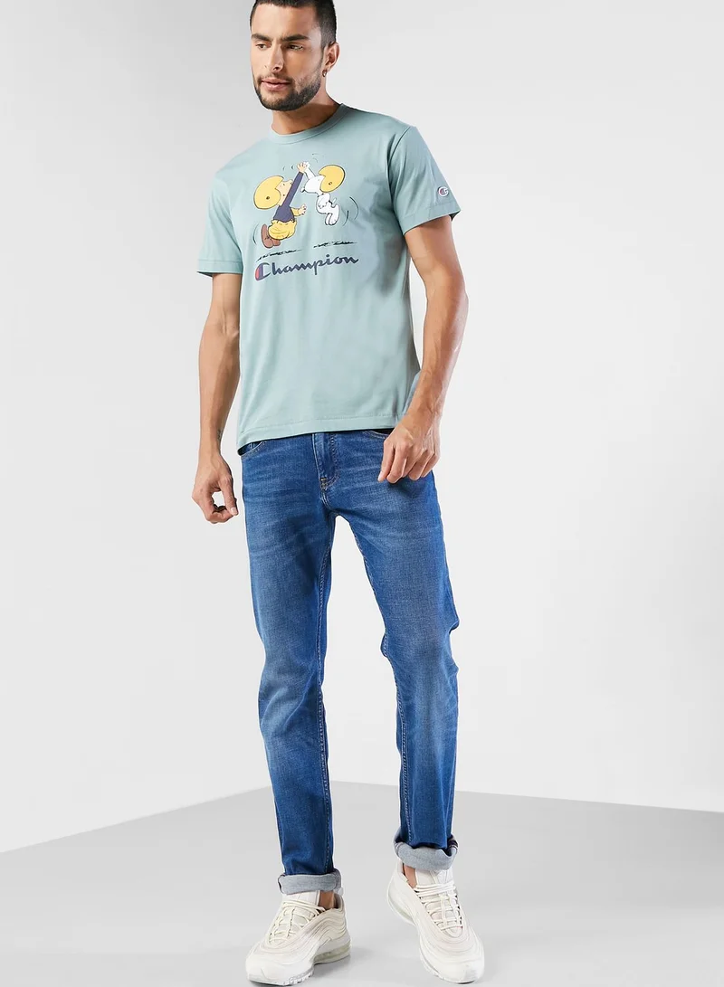 Champion Peanuts Logo T-Shirt