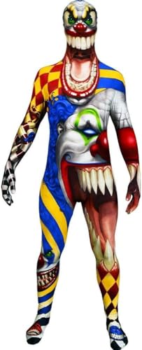 Morphsuits Men's Monster Scary Clown Skinsuit, XX-Large - Image 3
