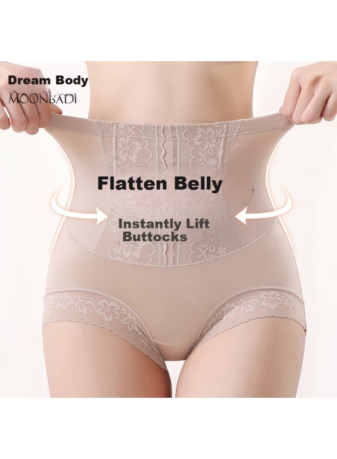 Moonbadi Women's Thin And Breathable Shaping Panties With Cotton Crotch, Moisture-wicking, High Waist Tummy Control Triangle Underwear - Image 1