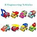 JoFAN 8 Pack Prefilled Plastic Easter Eggs with Pull Back Engineering Cars Toys Inside for Kids Boys Girls Toddlers Easter Basket Stuffers Gifts Party Favors - Image 4