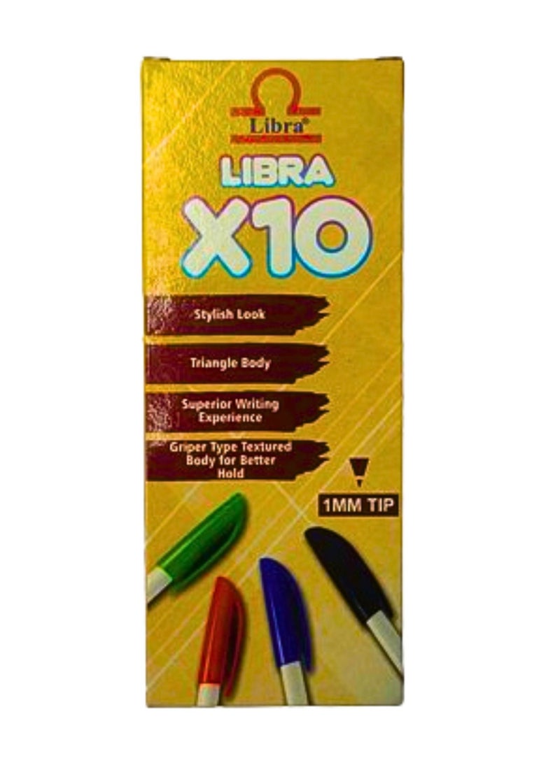 LIBRA BALLPEN X 10 1.00MM BLUE - Image 1