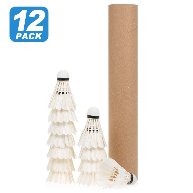 12pcs Badminton Shuttlecocks Indoor Outdoor Sports Badminton Balls Windproof Shuttlecock with Great Stability and Durability High Speed - Image 4