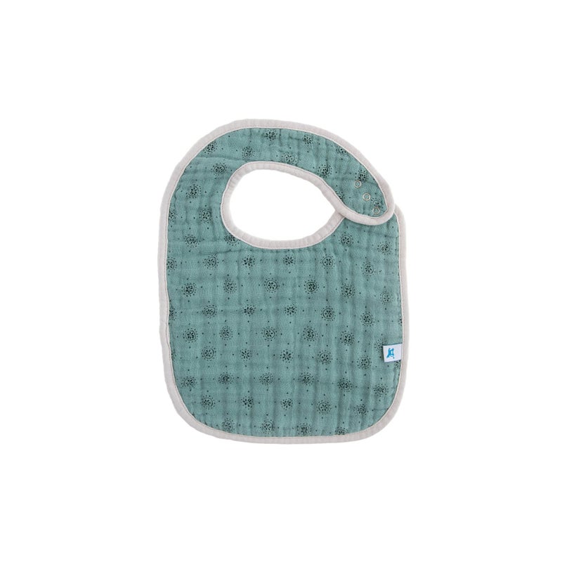 Little Unicorn Premium Classic Bib 3 pack | Adjustable as baby grows | Soft fabric on skin | Great for first time eaters (Vintage Floral) - Image 3