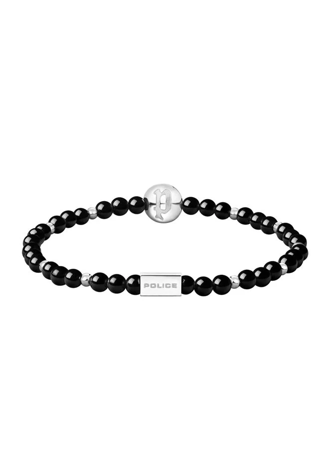 بوليس Eyesight Bracelet for Men Stainless Steel with Onyx beadsPEAGB0005101