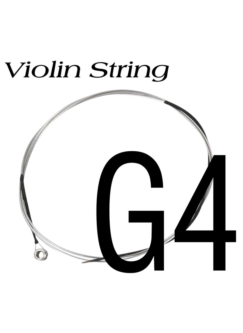 Generic G4 Single Violin String 4th Fourth Violin String Fiddle Chord Wire Steel Core with Cupronickel Wound Replacement Accessory Part for All Violin Sizes - 4G 